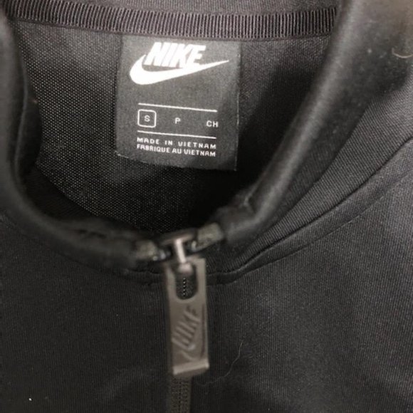 RARE NIKE SPORTY CHIC DOUBLE SWOOSH ZIP UP JACKET SIZE SMALL UNISEX FIT - Picture 4 of 11